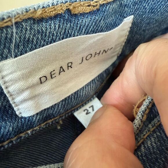 Dear John Holly Super High Rise Cuffed Straight Jeans Justice $228 27 - Picture 7 of 8